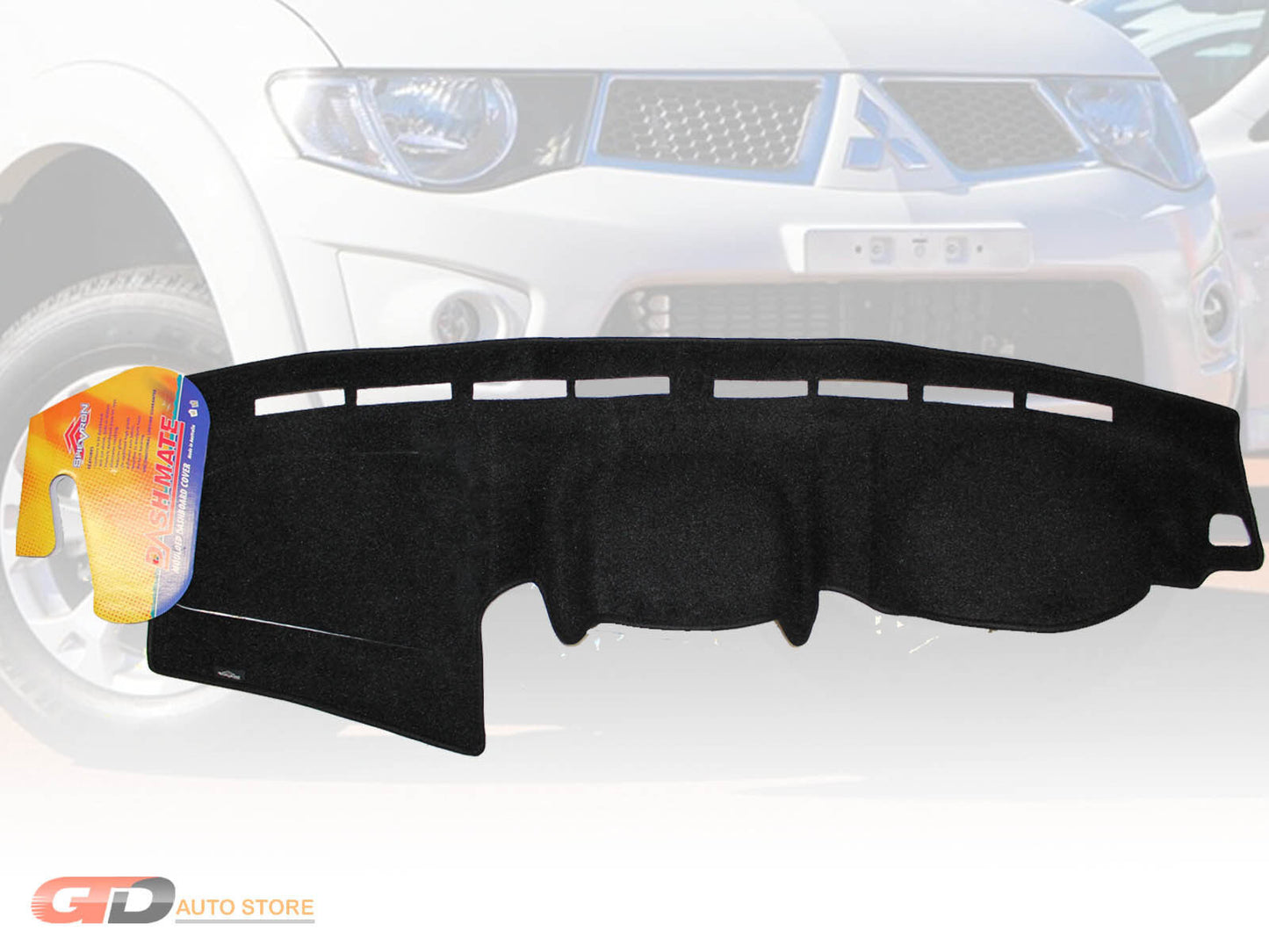 Shevron Dash Mat Mitsubishi Triton MN Facelift 02/2014-2015 GLX-20R DM1349 Black