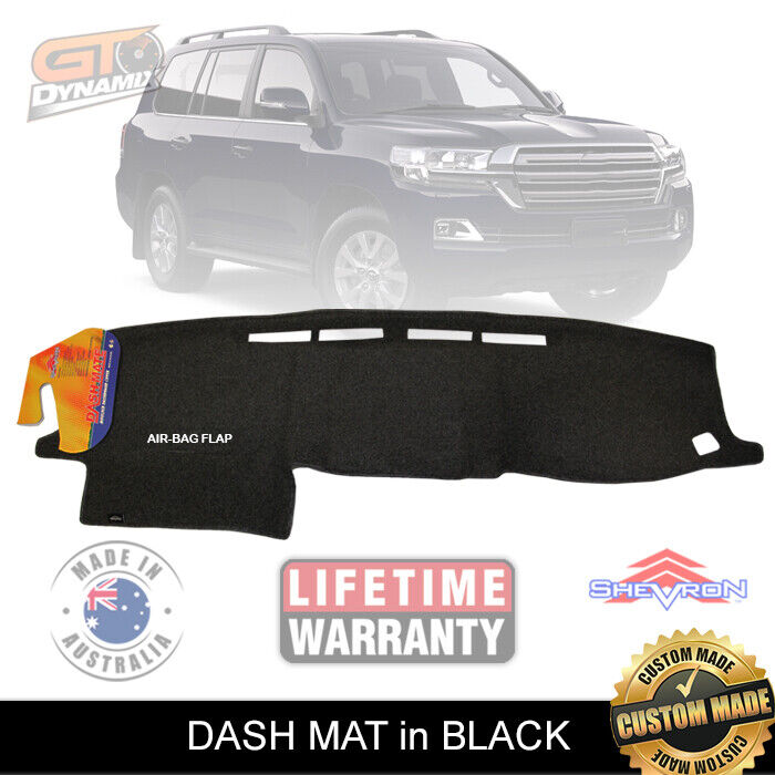 Shevron Dash Mat For Toyota Landcruiser 200 Series FACELIFT 09/2015-2021 Sahara DM1421 Black