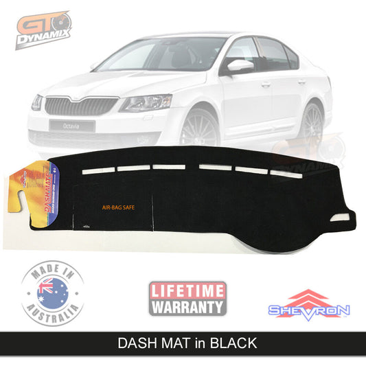 Shevron Dash Mat SKODA Octavia MK3 NE RS 162Si 110TSi Ambition 2013-11/2020 DM1373 Black