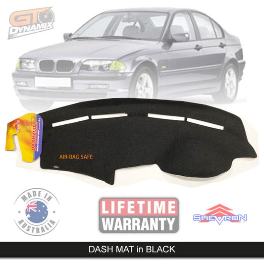 Shevron Dash Mat BMW 3 Series E46 318i 325ci 320i 330Ci 5/1998-5/2005 DM795 Black