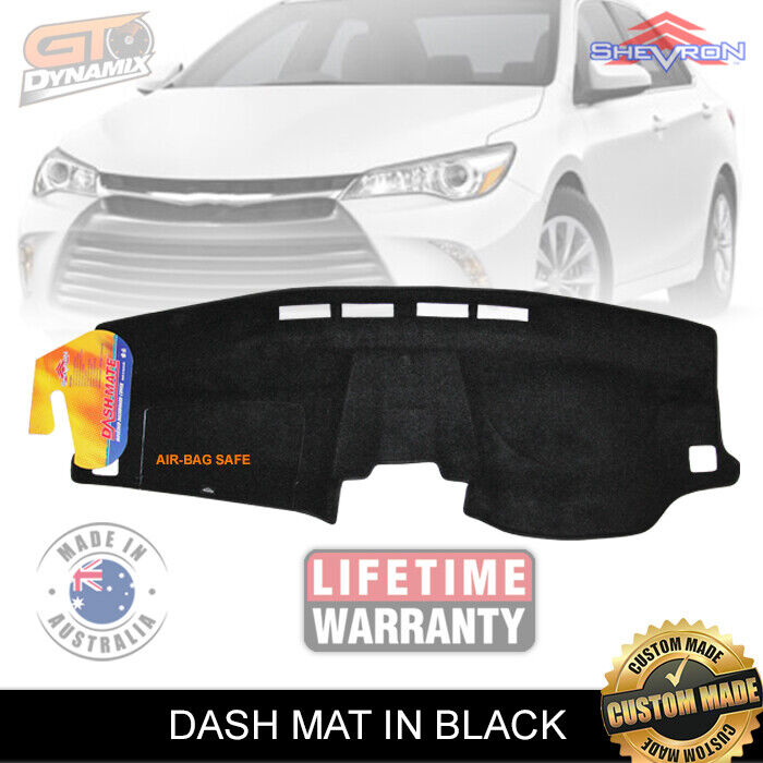 Shevron Dash Mat For Toyota Camry ASV50 + ASV50R Atara Altise 12/2011-10/2017 DM1252 Black