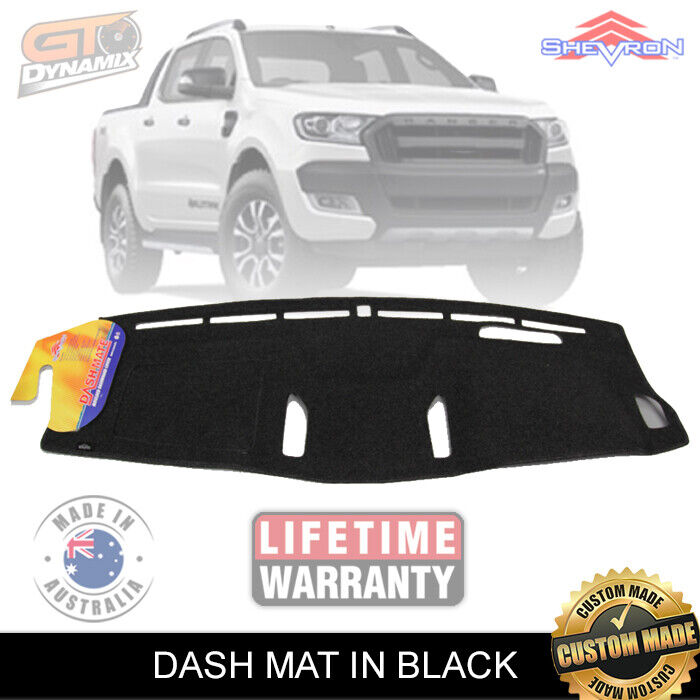 Shevron Dash Mat FORD RANGER PX WILDTRACK MARK 11 6/2015-7/2018 DM1403 Black