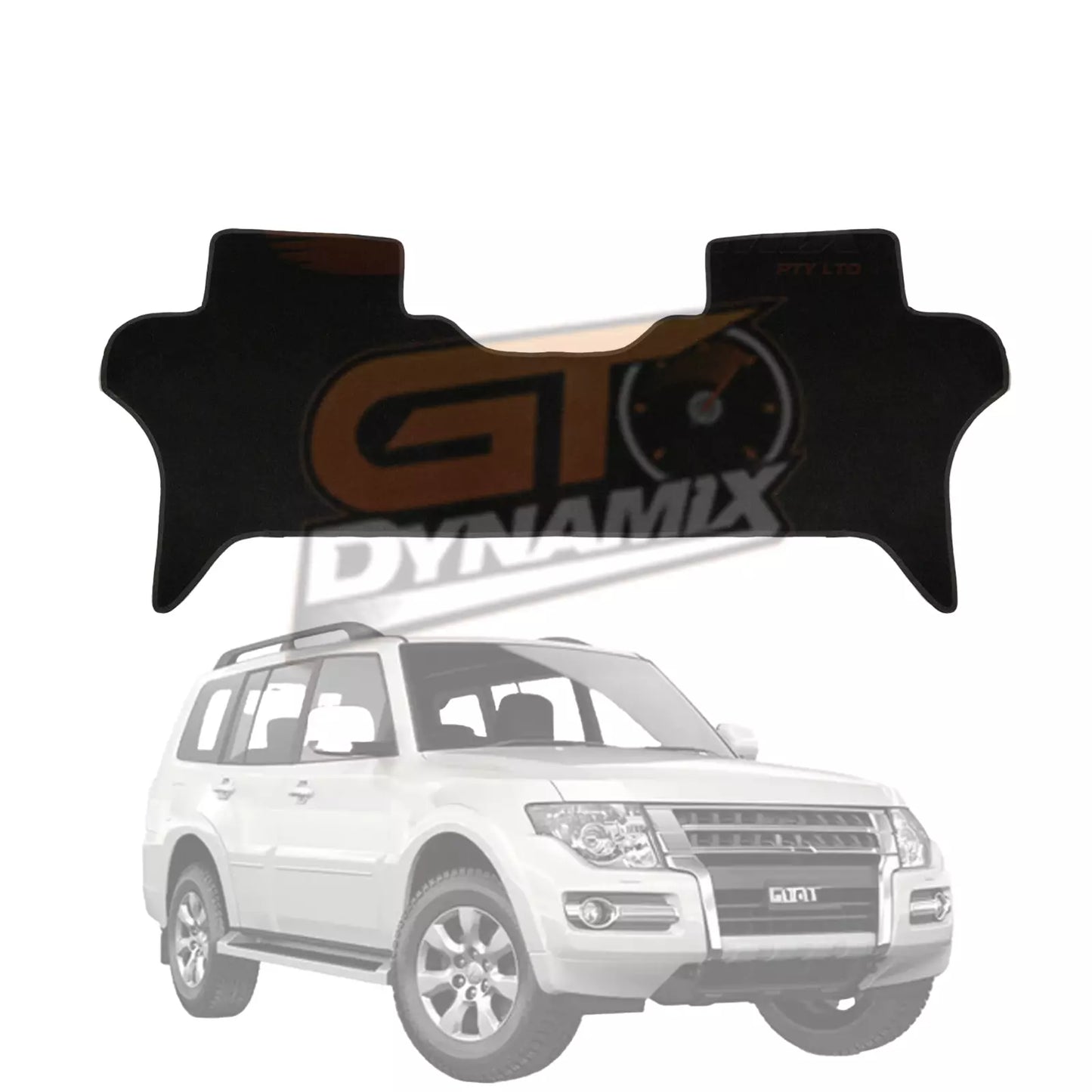 Mitsubishi Pajero BLACK Custom Made Floor Mats Front and Rear 2006-20 NS NT NW NX GLX VRX