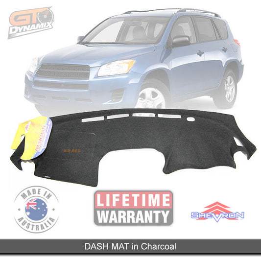 Shevron Dash Mat For Toyota Rav 4 ACA33R 30 Series CV 11/2005-2012 DM1005 Charcoal