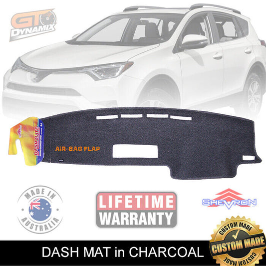 Shevron Dash Mat For Toyota RAV 4 40 SERIES GXL GX Cruiser 2013-2019 DM1300 Charcoal