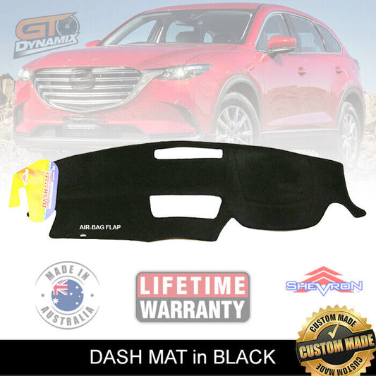 Shevron Dash Mat MAZDA CX-9 TC Sport Touring GT Azami NO HUD 7/2016-2024 CX9 DM1439 Black