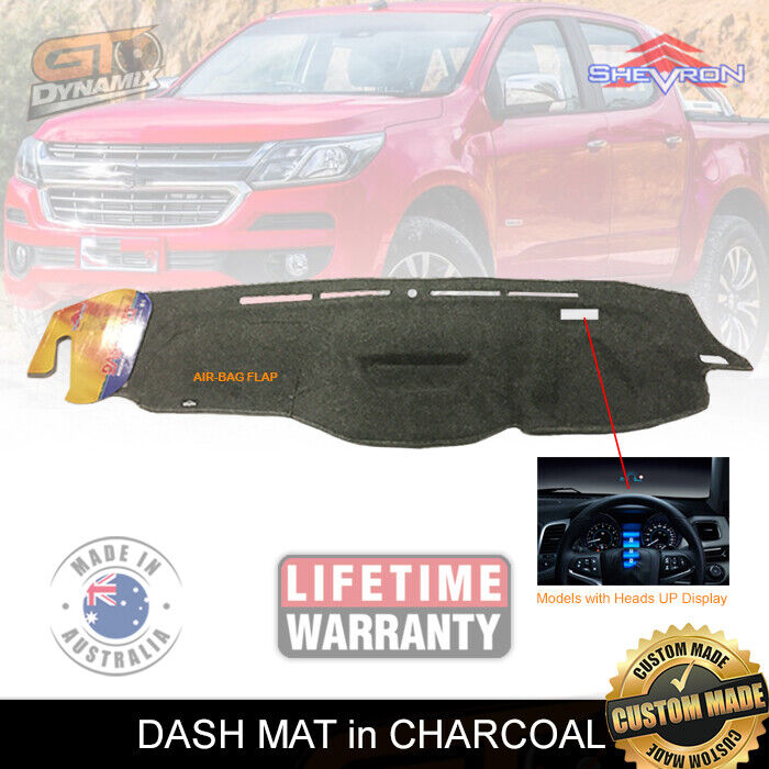 Shevron Dash Mat HOLDEN COLORADO RG MY17 LS-20LT-20 LTZ-20 Z71 9/2016-6/2020 HUD DM1443D Charcoal