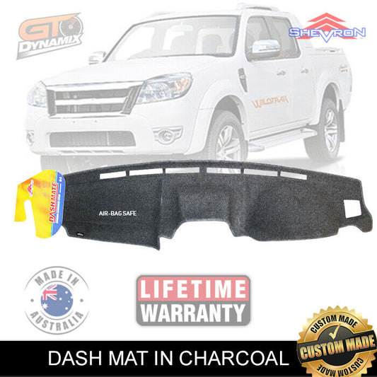 Shevron Dash Mat Ford Ranger Wildtrack with Gauges PJ-20PK 06/2009-5/2012 DM1025G Charcoal