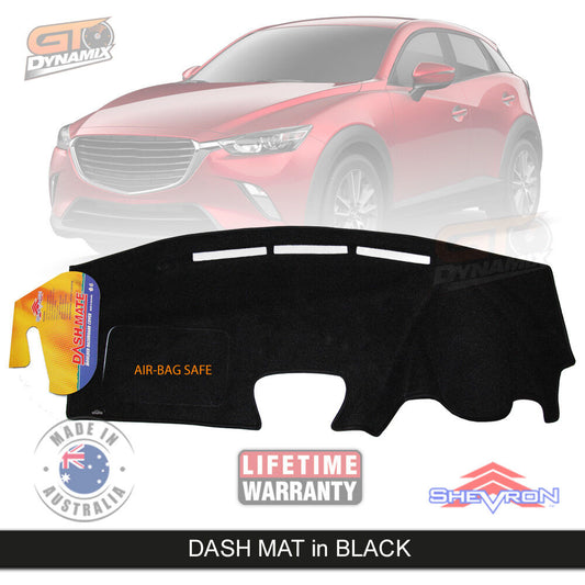 Shevron Dash Mat MAZDA CX-3 Akari sTouring Active Display 01/2015-2024 CX3 DM1391 Black