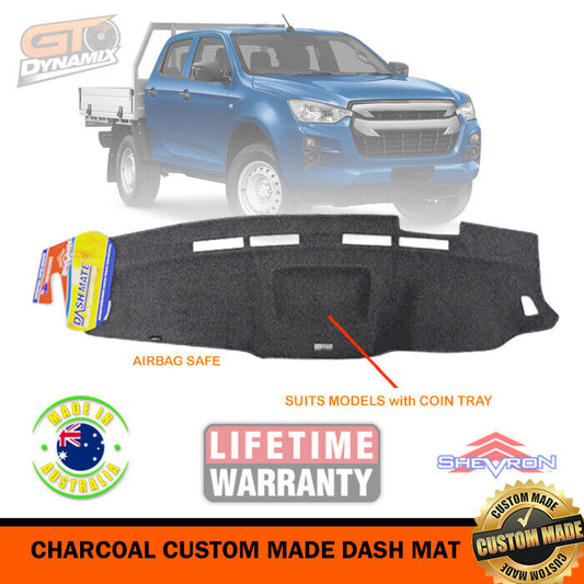 Shevron Dash Mat ISUZU D-MAX +COIN TRAY 7/2020-2024 SX + High Ride DMAX DM1593 Charcoal