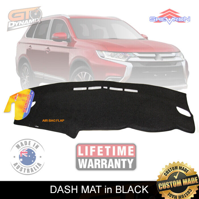 Shevron Dash Mat Mitsubishi OUTLANDER ZK ZL LS XLS EXCEED 2015-2021 DM1394 Black