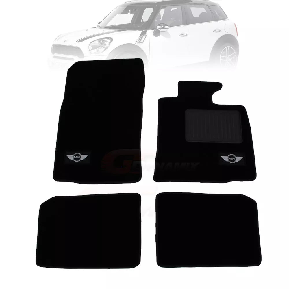 Mini R60 Countryman Custom Floor Mats Front and Rear 2010-CURRENT 2 Year Warranty Cooper