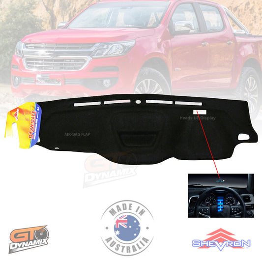 Shevron Dash Mat HOLDEN COLORADO RG MY17 LS-20LT-20 LTZ-20 Z71 Aug/2016-6/2020 HUD DM1443D Black