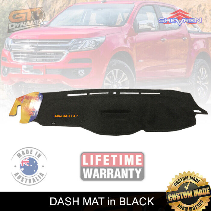 Shevron Dash Mat HOLDEN COLORADO RG MY17 LS LT LTZ Z71 Aug/2016-6/2020 NO HUD DM1443 Black