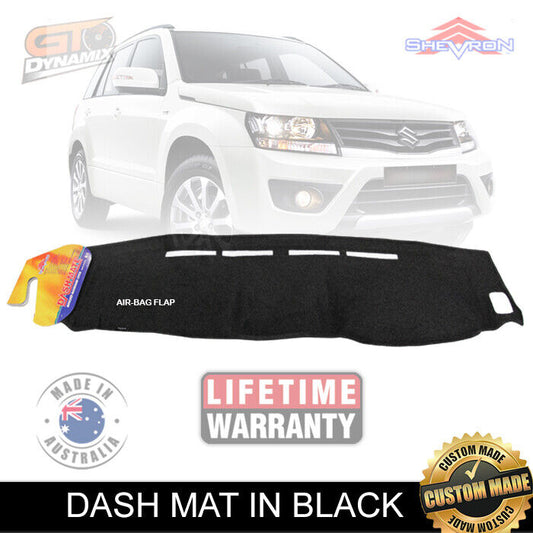 Shevron Dash Mat Suzuki GRAND Vitara Suits ALL Models 9/2008-7/2019 DM1098 Black