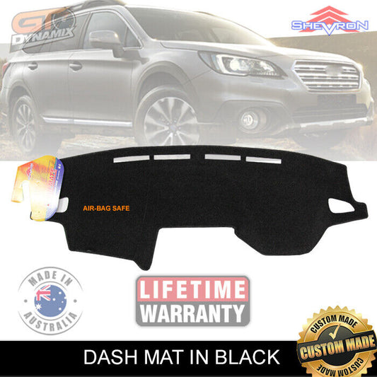 Shevron Dash Mat Subaru OUTBACK Wagon GEN 5 DEC/2014-11/2020 DM1382 Black