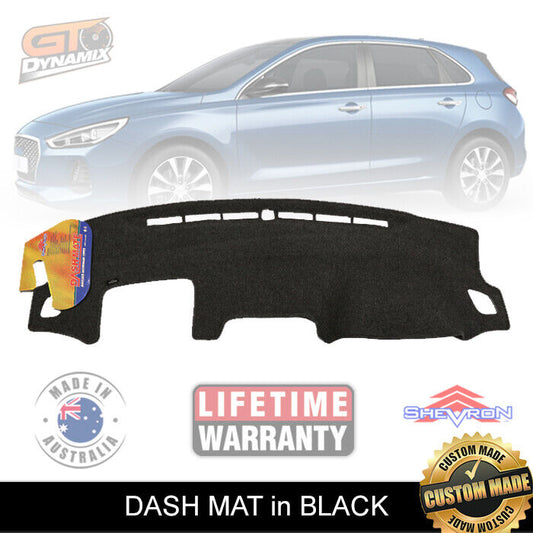 Shevron Dash Mat Hyundai i30 Hatch PD SR Premium Active MY18 3/2017-7/2020 DM1470 Black