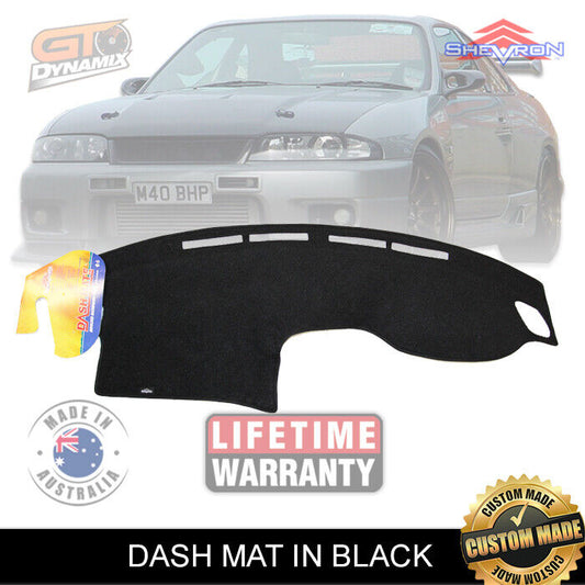 Shevron Dash Mat NISSAN R33 Skyline 1993-202000 GTS GTS-20T GT-20R DM865 Black