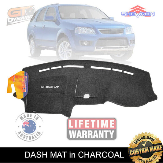 Shevron Dash Mat FORD Territory SY Ghia Turbo SR TS TX MK2 2/2004-2004/2011  DM947 Charcoal