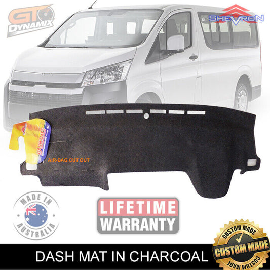 Shevron Dash Mat For Toyota Hiace VAN GDH300R LWB Sports May/2019-2024 DM1570 Charcoal