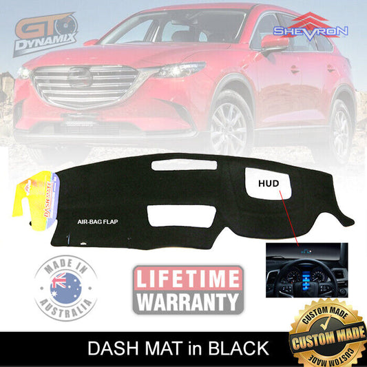 Shevron Dash Mat MAZDA CX-9 TC Sport Touring GT Azami + HUD 7/2016-2024 CX9 DM1439D Black