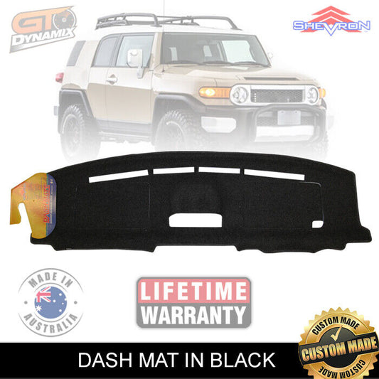 Shevron Dash Mat For Toyota FJ Landcruiser All models 3/2011-8/2016 DM1233 Black