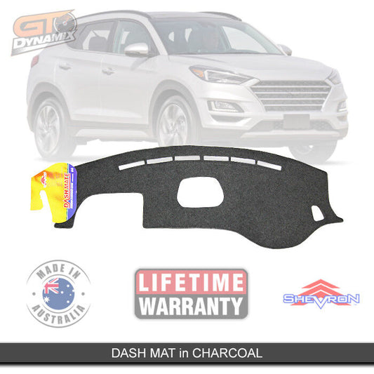 Shevron Dash Mat Hyundai Tucson Facelift MY19 GO ACTIVE X Elite + 6/2018-2020 DM1528 Charcoal