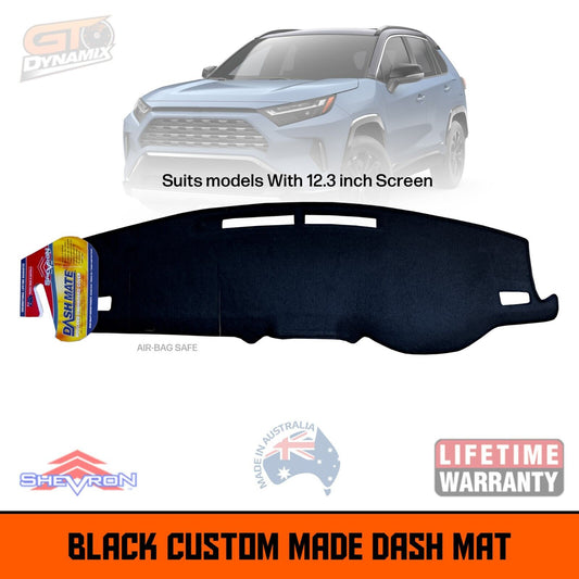 Shevron Dash Mat For Toyota Rav4 Cruiser Edge XSE 10/2022-2024 DM1677 Black