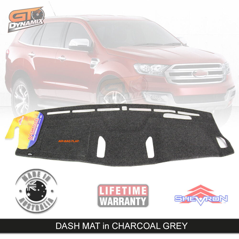 Shevron Dash Mat FORD EVEREST Titanium Trend UA 6/2015-8/2018 DM1403 Charcoal