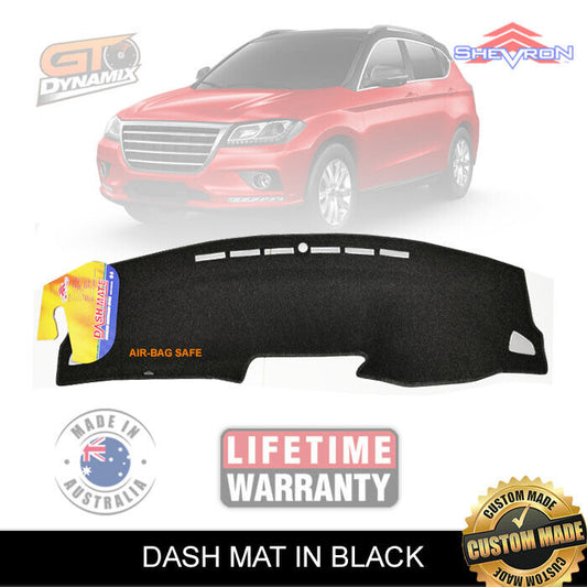 Shevron Dash Mat Haval H2 Premium City LUX 2WD Manual Auto 6/2015-2/2021 DM1416 Black