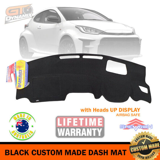 Shevron Dash Mat For Toyota YARIS GR with HUD GXPA16R 5/2020-2024 DM1605D Black