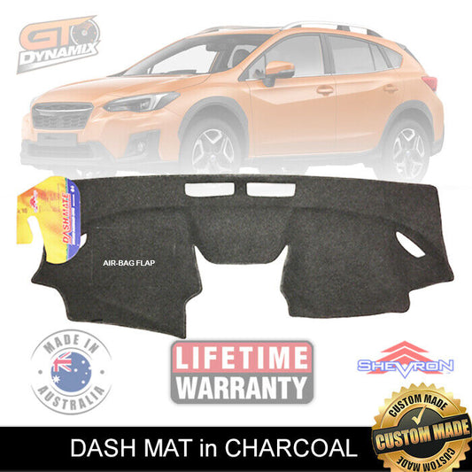 Shevron Dash Mat Subaru XV G5X All Models 2.0i 2.0i-20L 7/2018-2024 DM1462 Charcoal