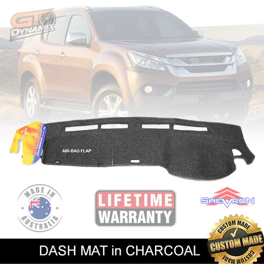 Shevron Dash Mat ISUZU MU-X LS-U LS-T LS-M MUX 6/2012-6/2020 DM1282 Charcoal