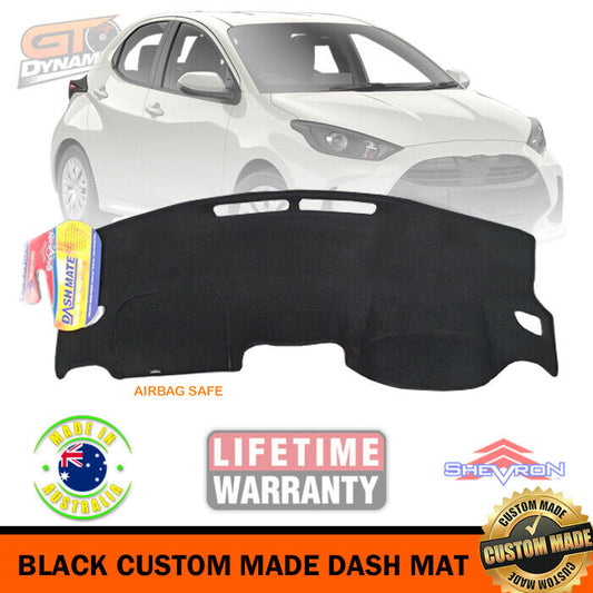 Shevron Dash Mat For Toyota YARIS Hatch Ascent SX Hybrid MXPH10R 5/2020-2024 DM1601 Black