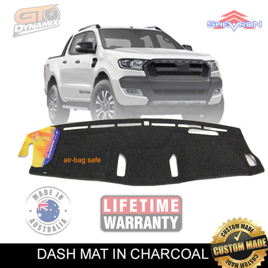 Shevron Dash Mat FORD RANGER PX WILDTRACK MARK 11 6/2015-7/2018 DM1403 Charcoal