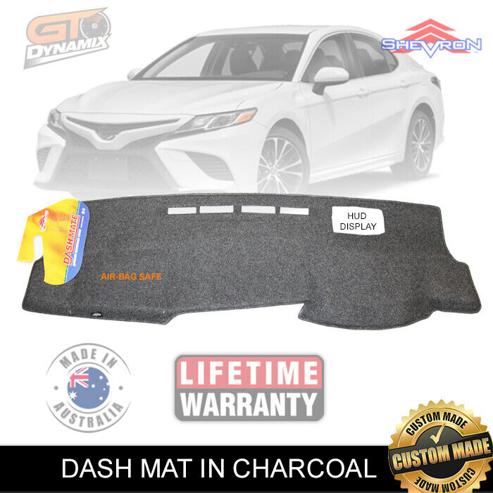 Shevron Dash Mat For Toyota Camry ASV70R Ascent SX SL+ HUD 11/2017-2024 DM1498D Charcoal