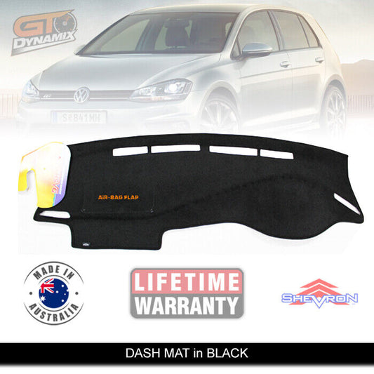 Shevron Dash Mat Volkswagen Golf MK7 VIl Mark 7 ALL MODELS 2/2013-5/2021 DM1318 Black