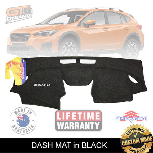 Shevron Dash Mat Subaru XV G5X All Models 2.0i 2.0i-20L 7/2018-2024 DM1462 Black