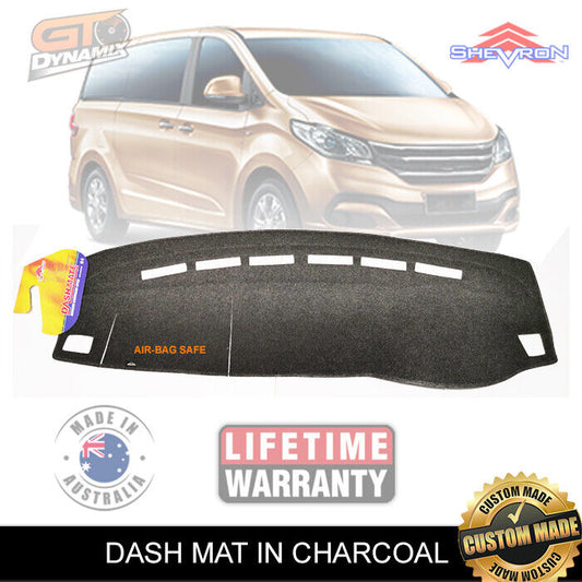 Shevron Dash Mat LDV G10 SV7A SV7C Suits all models May/2015-2024 DM1451 Charcoal