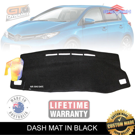 Shevron Dash Mat For Toyota Corolla Hatch ZRE182 11/2012-5/2018 DM1286 Black