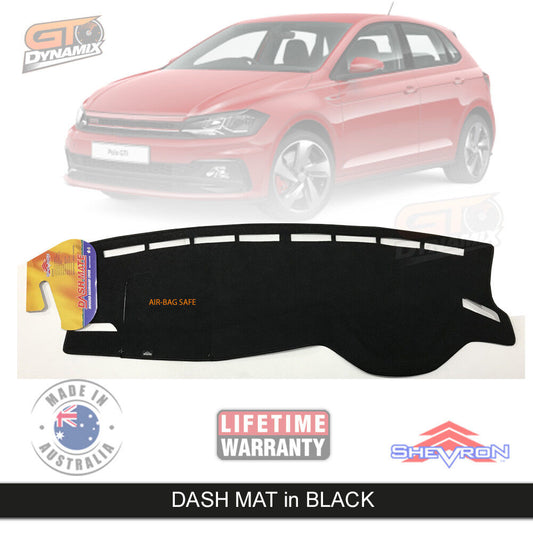 Shevron Dash Mat Volkswagen Polo AW 70Tsi 85TSi GTi Trendline 2018-2024 DM1529 Black