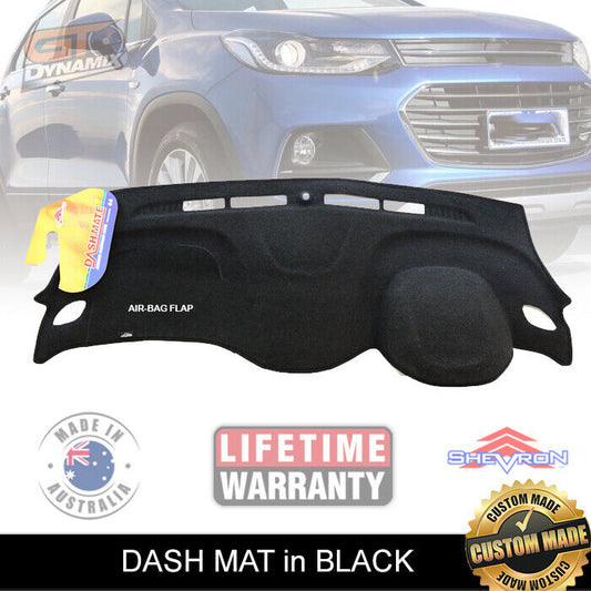 Shevron Dash Mat HOLDEN TRAX TJ LS LT LTZ 2/2017-6/2020 DM1465 Black